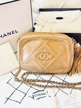 Vintage Chanel Tassel Camera Bag
